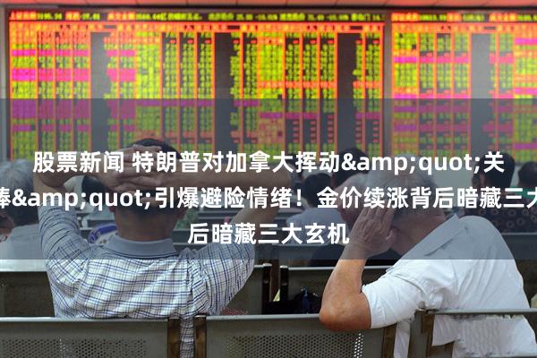 股票新闻 特朗普对加拿大挥动&quot;关税大棒&quot;引爆避险情绪！金价续涨背后暗藏三大玄机